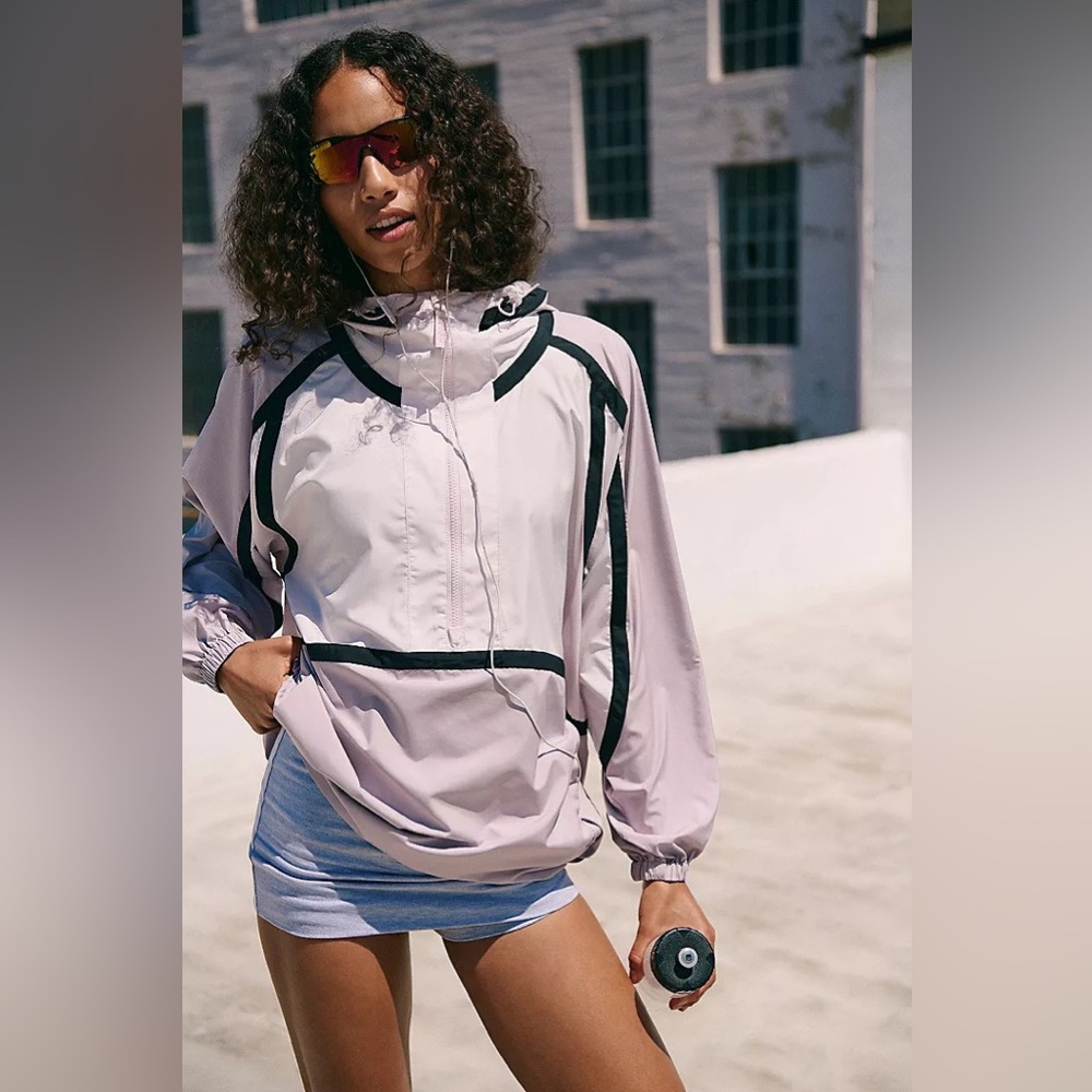 FREE PEOPLE 
Like The Wind Colorblock Jacket - Goal Post Combo